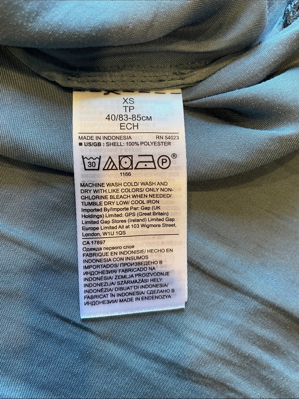 Banana Republic Slate Blue Ruffle Sleeve V-Neck Blouse - Picture 2 of 7